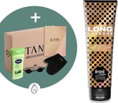 Devoted Creations ® Long Overdue - Zonnebankcreme - Zonnebankcremes - Zonnebank creme - Met Bronzer - Incl. Exclusieve Tan Obsession Giftbox - 250 ML