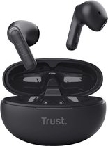 Trust Yavi Bluetooth Earphones - Volledig Draadloze Oordopjes met Noise-Cancelling Microfoons - Zwart