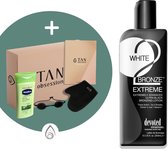 Devoted Creations ® White 2 Bronze Extreme -Zonnebankcreme - Zonnebankcremes - Zonnebank creme - Met Bronzer - Incl. Exclusieve Tan Obsession Giftbox - 250 ML