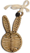 Riviera Maison paasdecoratie, rotan paashaas - Rustic Rattan Easter Bunny Ornament - Bruin - Rattan Lasio