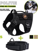 Always Prepared © Pro Hondentuig + Halsband - Anti trek - Y Tuig - Middel en Grote hond - Veiligheidstuig - Maat S