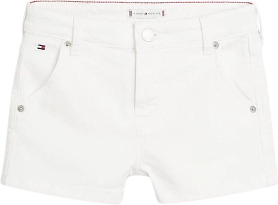 Tommy Hilfiger GIRLFRIEND WHITE SHORT Pantalons Filles - Denim - Taille 8