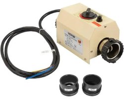 Warmtepomp - Zwembad Warmtepomp + Tot 49 °C - Zwembad Verwarmer - Pool Heater - 48mm - Beige