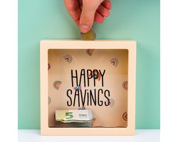 Transparante Spaarpot - Happy Savings van OOTB