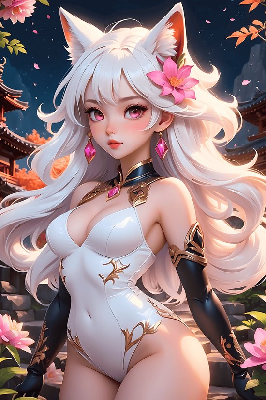 Anime Poster - Furry - Fantasy - Anime - Wanddecoratie - posters - formaat 50x70cm - S2039MT