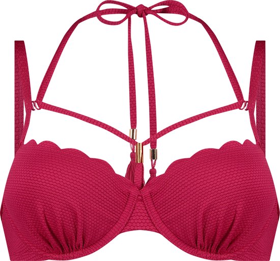 Hunkemöller Voorgevormde beugel bikinitop Scallop Roze D80