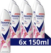 Rexona Women Advanced Protection Anti-Transpirant Spray - Bright Bouquet - met Body Heat Activated Technologie - 6 x 150 ml