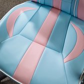 X-Rocker - Maverick - In Hoogte Verstelbare Bureaustoel voor Kantoor met Natuurlijke Lendensteun - Bubblegum Roze