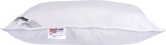 Silvana Synthetisch Hoofdkussen Medium Stevig  Support Blauw   60x70 Cm Wit 8718719720035