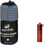 Pandoo - Serviette à séchage rapide - Fibre de bambou - Medium - Blauw + Dr Isla - Essuie-mains compressés - Bamboe - Jaune