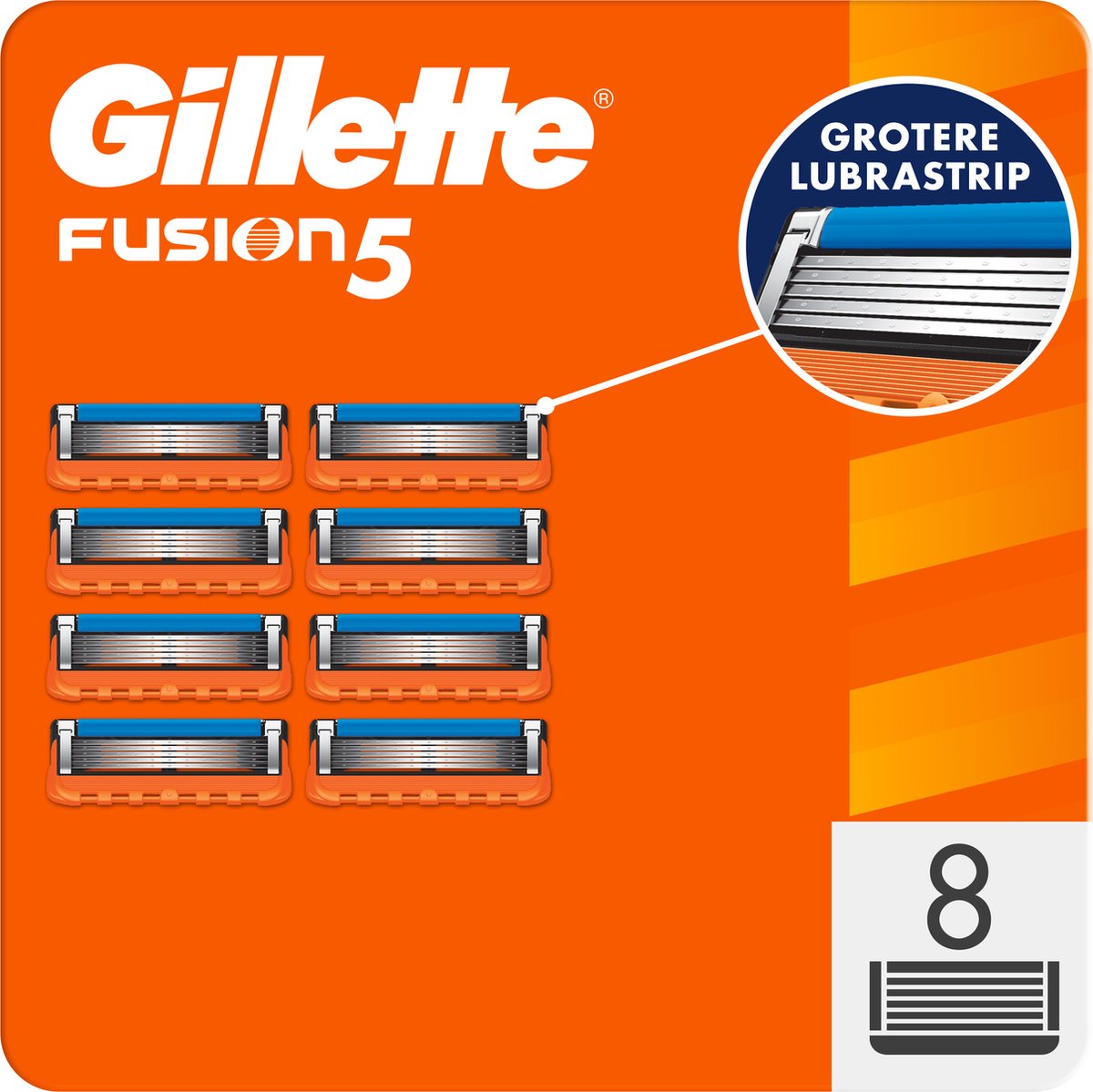 Gillette Fusion5 - 8 Scheermesjes - Voor Mannen - Gillette