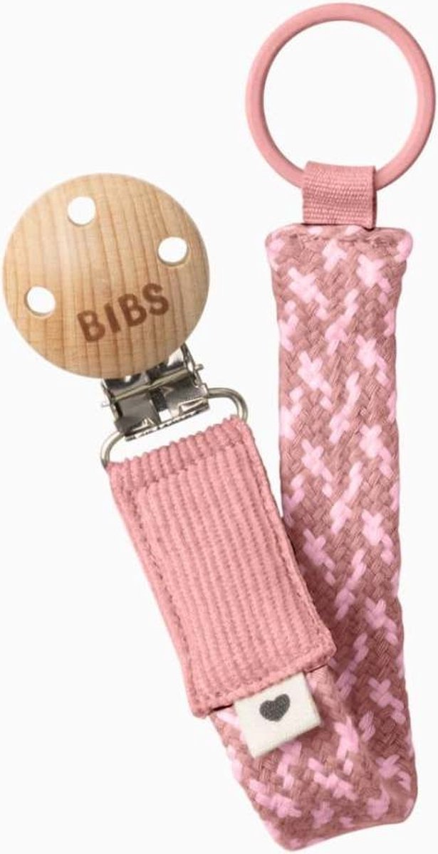 Goedkoopste Bibs Fopspeenkoord Dusty Pink / Baby Pink