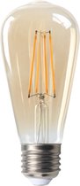 Tsong - LED Filament lamp dimbaar - E27 ST64 - 4W vervangt 40W - 2200K extra warm wit licht - Tall