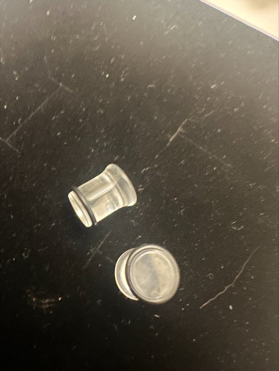 Piercing earplug hoornvormig 00G 9.2 mm transparant