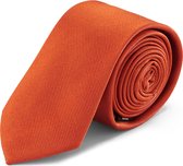 Bohemian Revolt Oranje stropdas van zijden twill voor heren - 6 cm