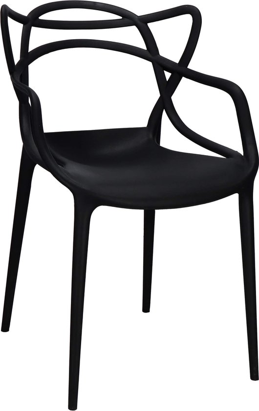 Chaise Scandinave Springos - Salon - Cuisine - Salle à manger - Intérieur - Binnenshuis - Extérieur - Zwart