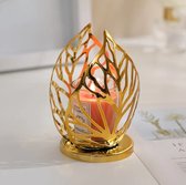 Candle Wisdom - Golden Leaf - kandelaar - theelichtje - theelicht houder - kaarsen houder - cadeau - geschenk - kerst - verjaardag - cadeau artikel