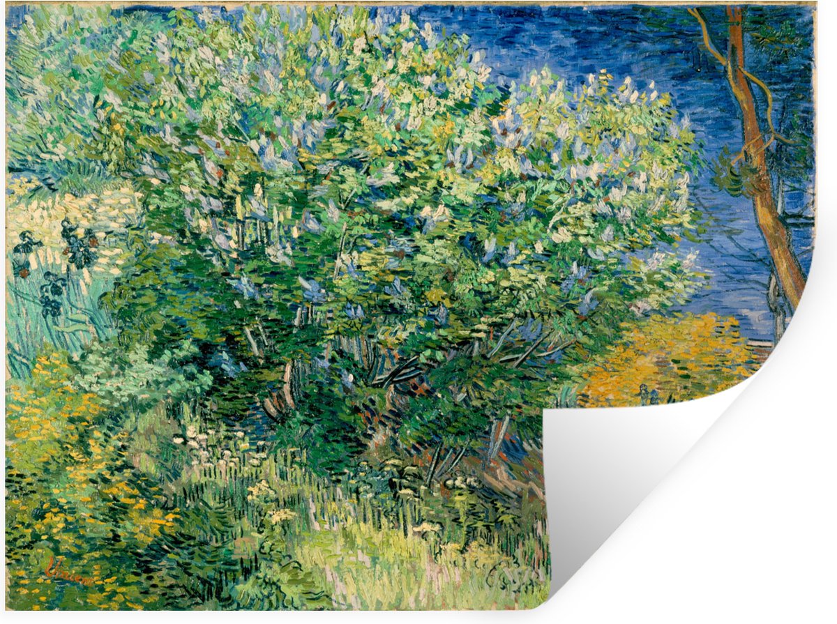 Muurstickers - Sticker Folie - De struiken bij Arles - Vincent van Gogh - 160x120 cm - Pla