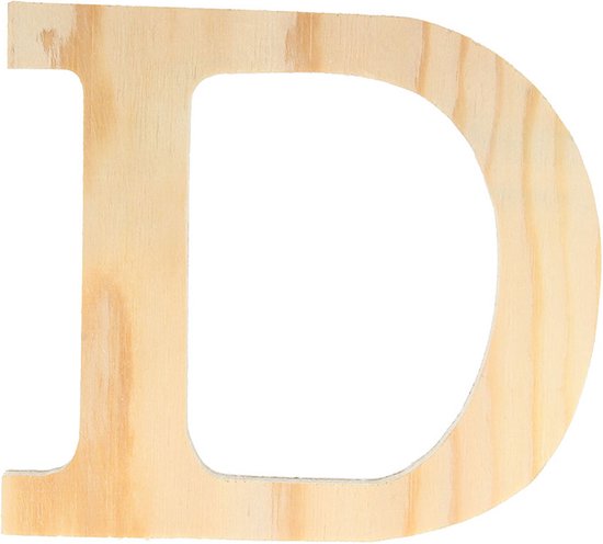 Artemio houten letter D 11.5 cm