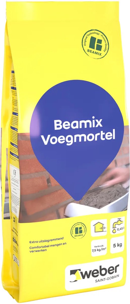 Beamix Voegmortel Antraciet 5 KG - Weber Beamix