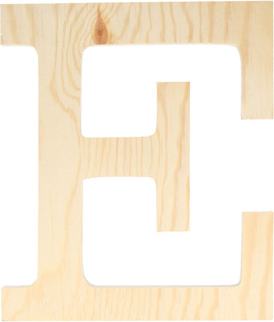 Artemio houten letter E 19 cm