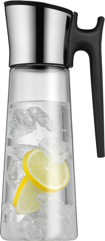 WMF Waterkaraf 1l Glazen karaf Basic Kanteldeksel CloseUp Sluiting (1 l
