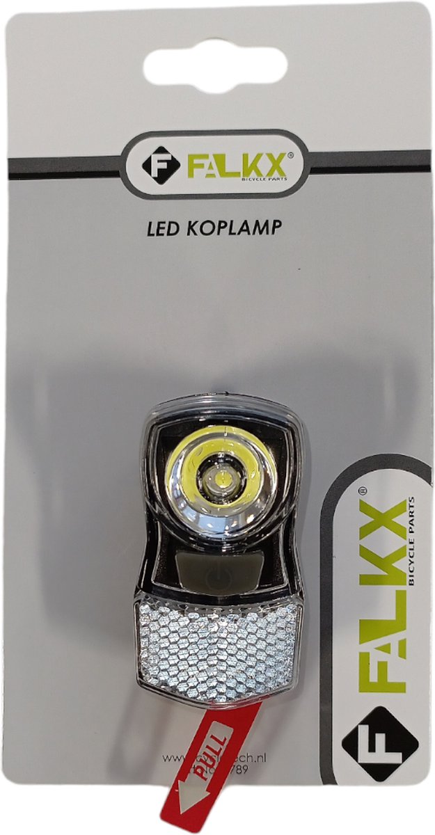 Falkx Koplamp fiets - LED verlichting - Zwart - Inclusief batterijen - Voorvork bevestiging — afbeelding 2