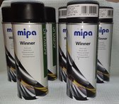 MIPA - Mipa mat zwart - 6 in een doos - 400 ml - spuitbus