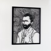 Colorfullworlds - Metalen Van Gogh Portrait - Metalen Wanddecoratie - Wall Art - Muurdecoratie - Van Gogh - Metalen Van Gogh Schilderij - Metalen Wandbord