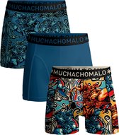 Muchachomalo Heren Boxershorts - 3 Pack - Maat L - 95% Katoen - Mannen Onderbroeken