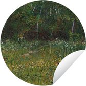 Tuincirkel Asnières - Vincent van Gogh - 90x90 cm - Ronde Tuinposter - Buiten