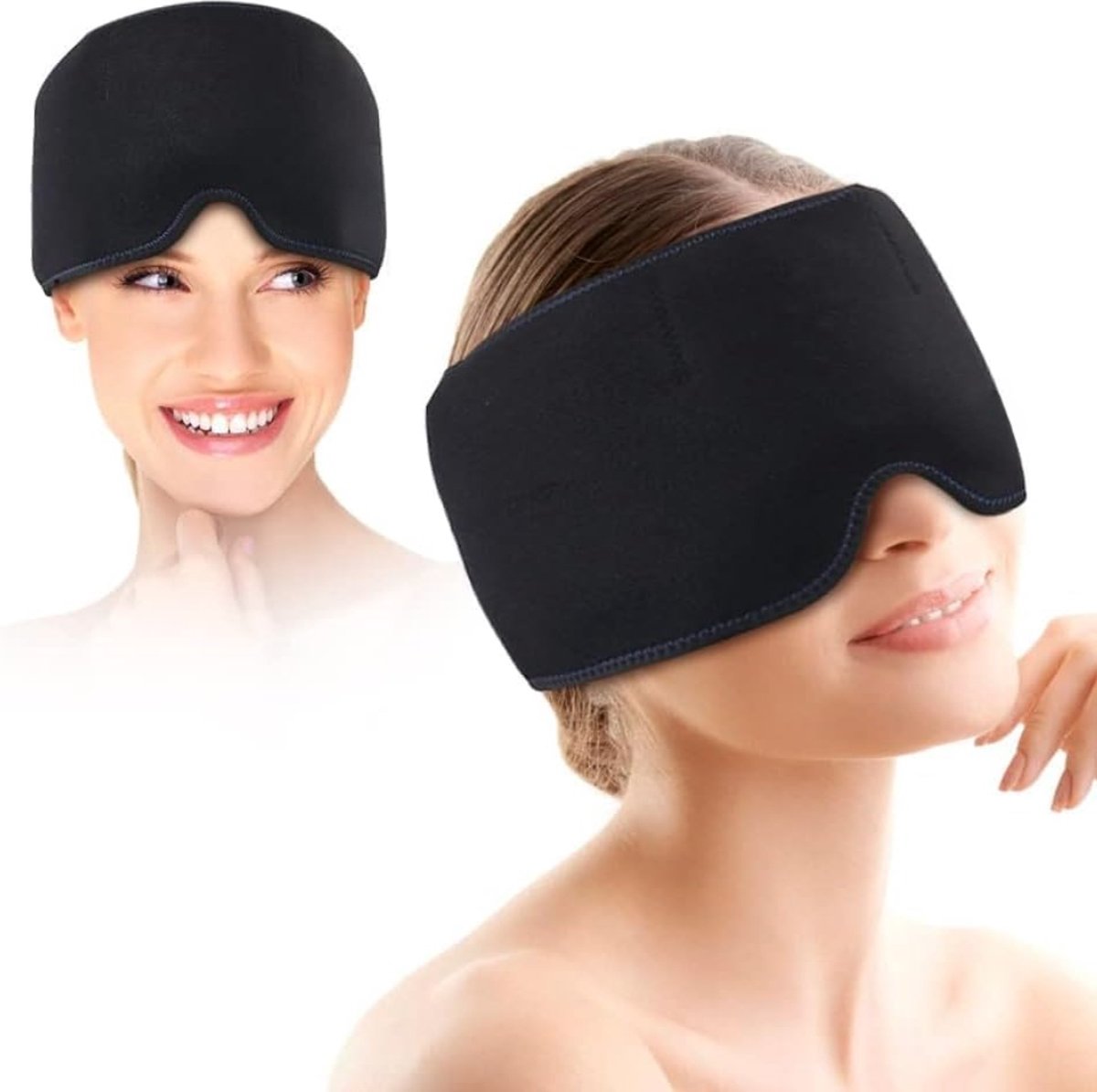 Goedkoopste Migraine muts - Migraine masker - Hoofdpijn masker - Warmte en koude therapie - Herbruikbaar - Anti migraine - Must have tijdens hoofdpijn!