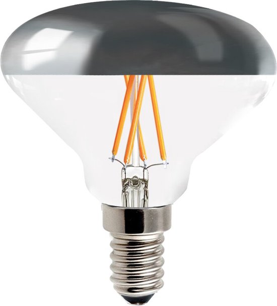 Ledmaxx LED kopspiegellamp Zilver R70 Allegra E14 3.5W 340lm 2700K Dimbaar