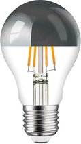 Ledmaxx LED kopspiegellamp zilver E27 8W 806lm 2200K Niet-Dimbaar A60