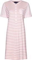 Katoenen nachthemd roze strepen - Roze - Maat - 38