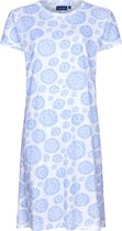 Pastunette slaapkleed dames - lichtblauw met print - maat 42