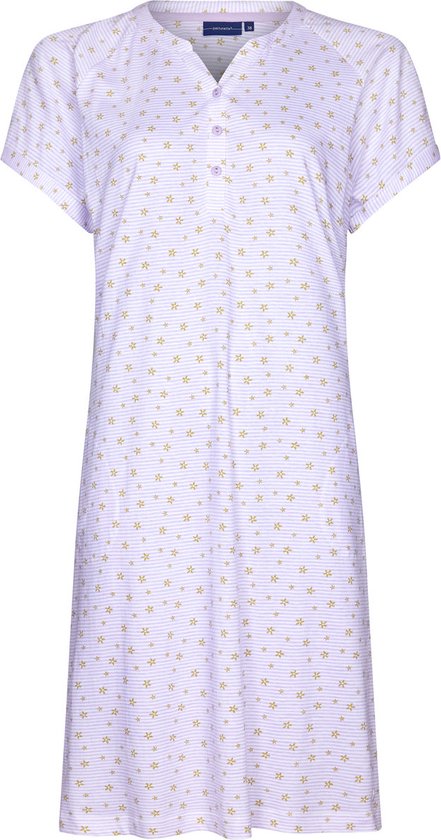 Katoenen nachthemd Pastunette paars - Paars - Maat - 38