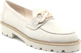 Gabor, 45.241.12, Beige nubuck instapper/mocassin wijdte F