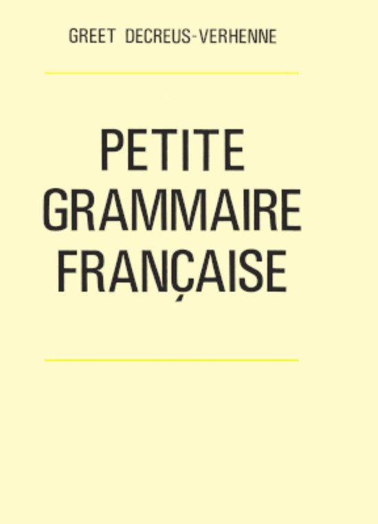 Petite grammaire française