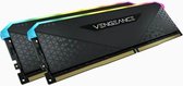 Corsair Vengeance RGB CMG64GX4M2D3600C18, 64 GB, 2 x 32 GB, DDR4, 3600 MHz, DIMM 288 broches, Zwart