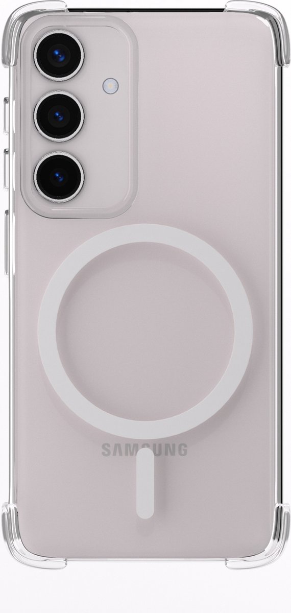 ShieldCase Magnetische Shock case - geschikt voor Samsung Galaxy S24 - schokbestendige Samsung Galaxy S24 hoesje - geschikt voor MagSafe - transparant