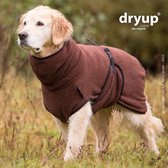 DryUp- honden badjas-Hondenjas-Dryupcape-bruin- XL-ruglengte tot 70cm