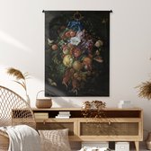 Wandkleed - Wanddoek - Festoen van vruchten en bloemen - Schilderij van Jan Davidsz. de Heem - 90x120 cm - Wandtapijt