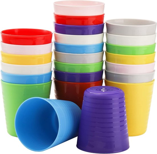 Plastic xl drinkbekers oranje 20x kopen