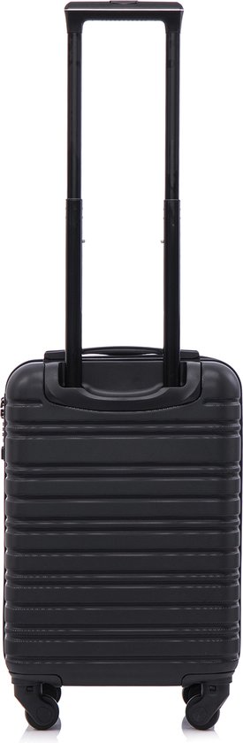 BlockTravel® Handbagage Koffer XS 29L Carryon Koffer - Trolley Handbagage Lichtgewicht 52cm - Reiskoffer met Wielen - Koffer Handbagage - Reistas met Wielen - Valies - TSA-slot - Zwart