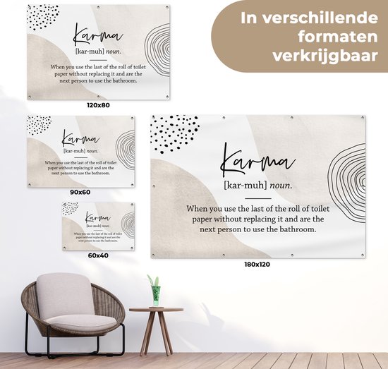 Décoration murale Karma - Papier toilette - Sorts - 180x120 cm - Poster jardin