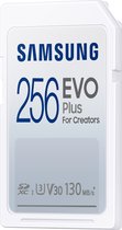 Samsung EVO Plus - SD Kaart - Geheugenkaart Camera - 130 MB/s - 256 GB