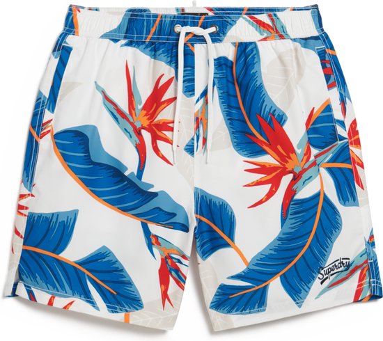 Superdry Pantalon Hawaiian Print 17 Short de Bain M3010232a Optic Paradise Taille Homme - M