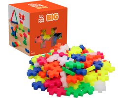 foto van Plus-Plus BIG Neon 100 delige bouwset - 3411 - Bouwspeelgoed - Constructiespeelgoed - Set met bouwstenen - Vanaf 1 jaar