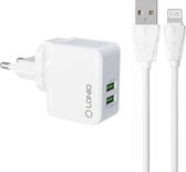 LDNIO - A2203 - Chargeur Dual USB + Convient pour : Pro Lightning - Pro Pro : Apple iPhone - 14 Pro Max